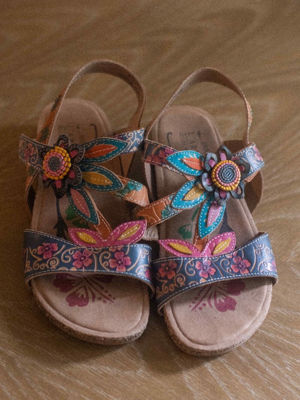 L'Artiste by Spring Step Floral Colorful Art to Wear Sandals